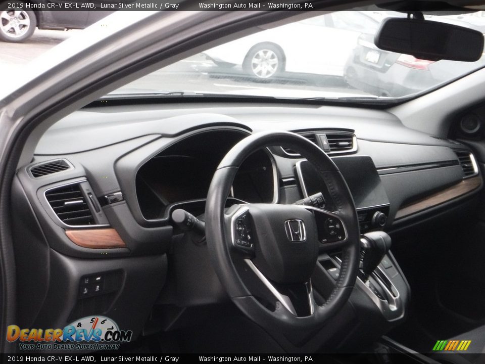 2019 Honda CR-V EX-L AWD Lunar Silver Metallic / Gray Photo #13