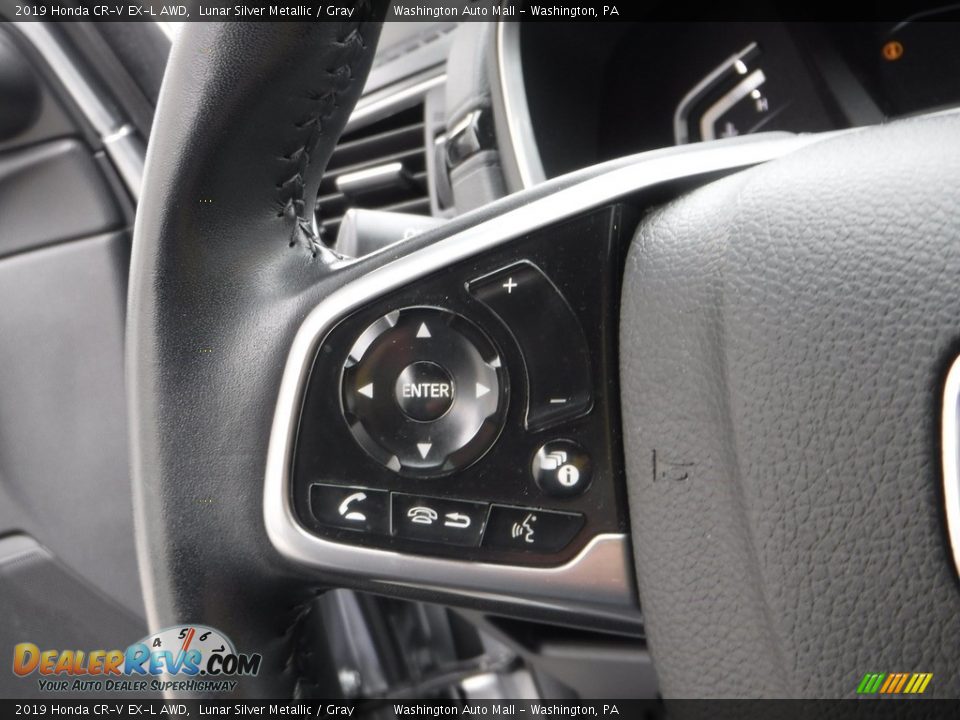 2019 Honda CR-V EX-L AWD Lunar Silver Metallic / Gray Photo #21