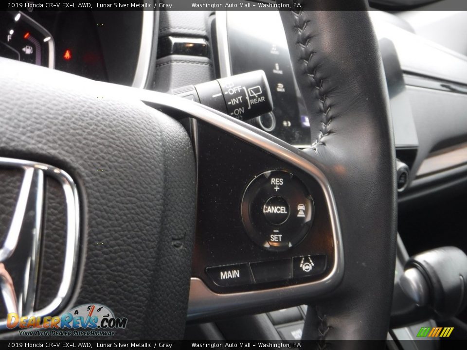 2019 Honda CR-V EX-L AWD Lunar Silver Metallic / Gray Photo #22