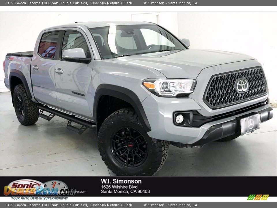 2019 Toyota Tacoma TRD Sport Double Cab 4x4 Silver Sky Metallic / Black Photo #1