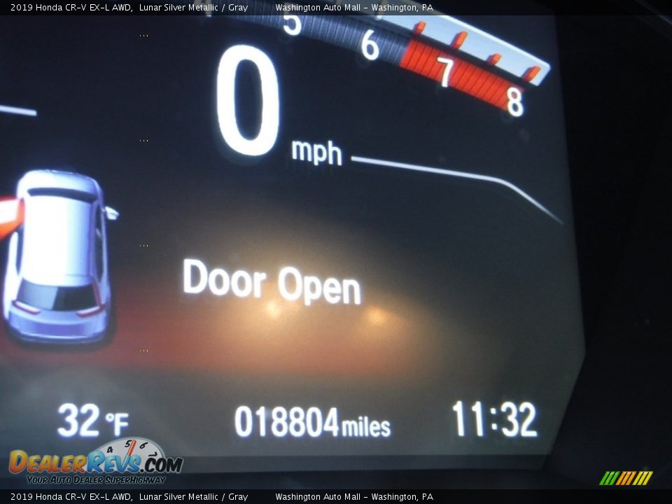 2019 Honda CR-V EX-L AWD Lunar Silver Metallic / Gray Photo #28