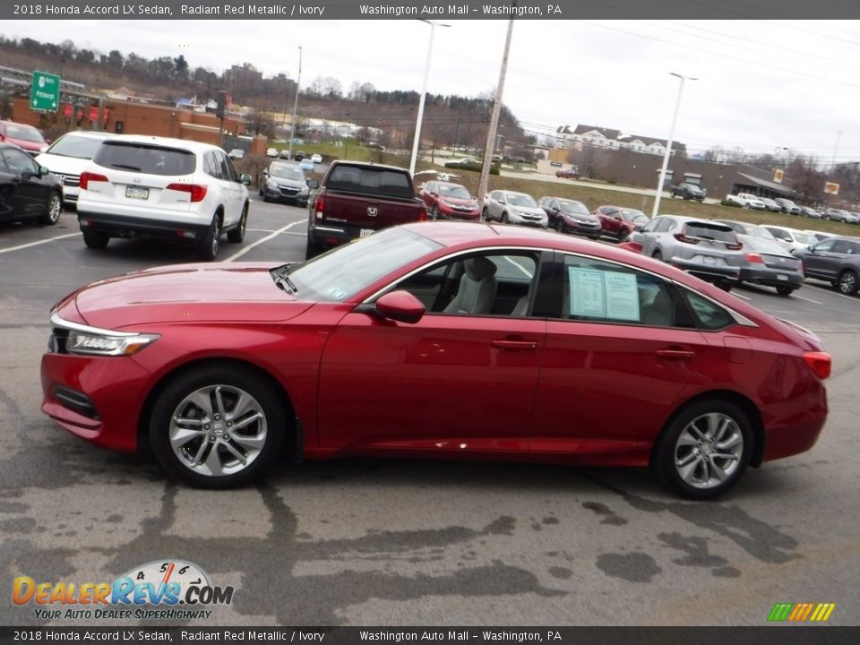 2018 Honda Accord LX Sedan Radiant Red Metallic / Ivory Photo #6