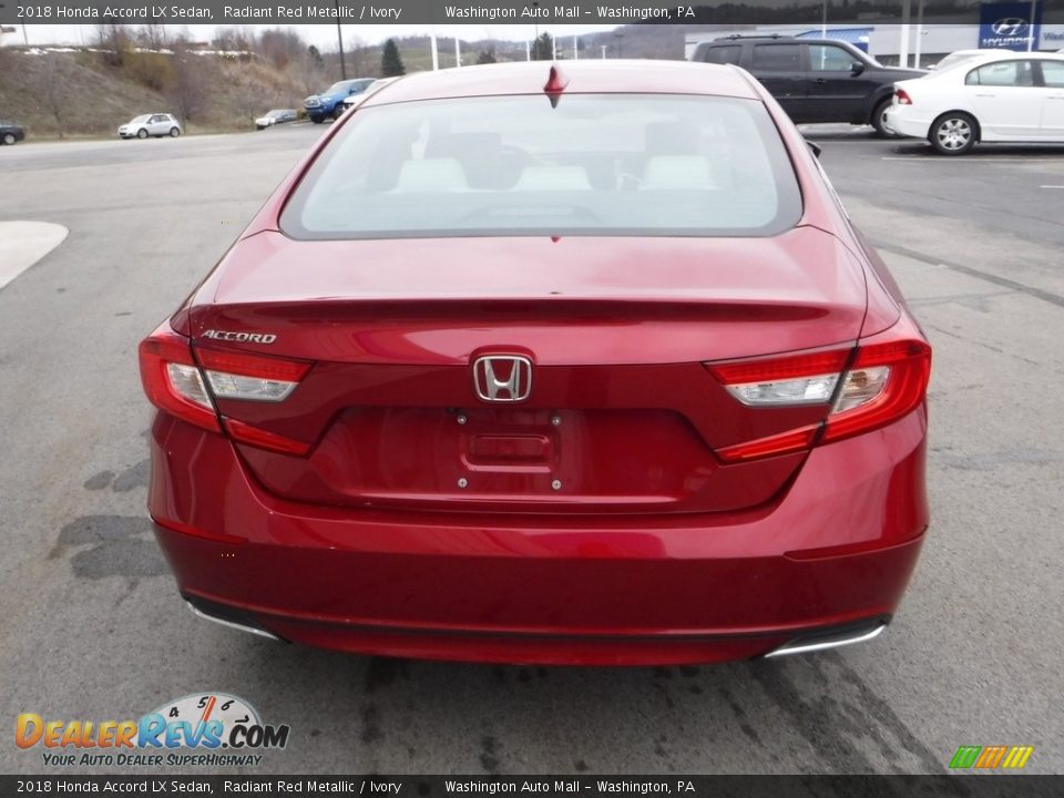 2018 Honda Accord LX Sedan Radiant Red Metallic / Ivory Photo #8