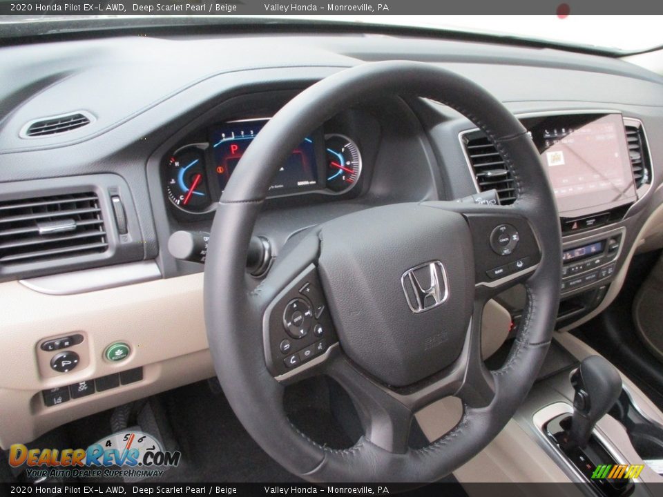 2020 Honda Pilot EX-L AWD Steering Wheel Photo #14