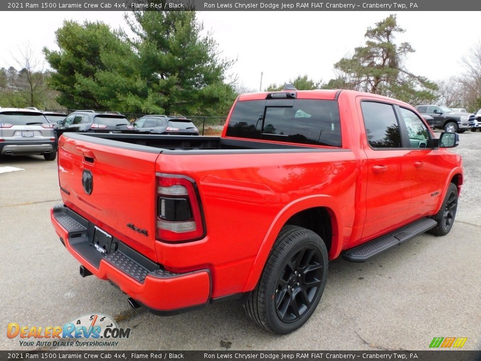 2021 Ram 1500 Laramie Crew Cab 4x4 Flame Red / Black Photo #5