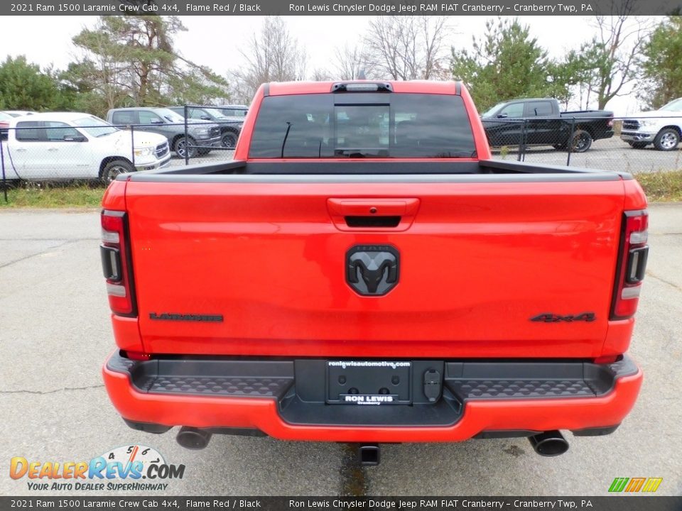 2021 Ram 1500 Laramie Crew Cab 4x4 Flame Red / Black Photo #6