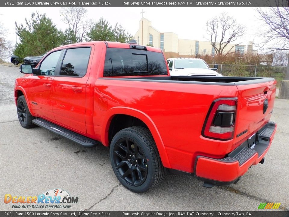 2021 Ram 1500 Laramie Crew Cab 4x4 Flame Red / Black Photo #8