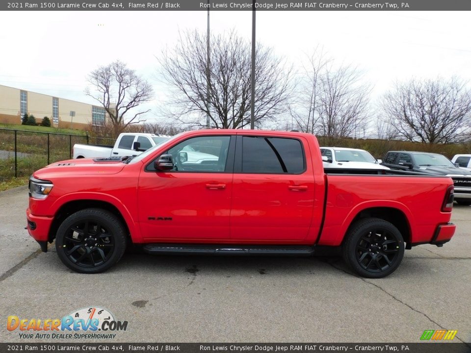 2021 Ram 1500 Laramie Crew Cab 4x4 Flame Red / Black Photo #9