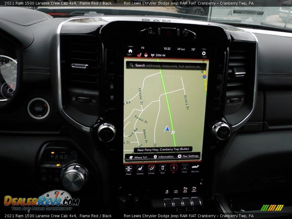 Navigation of 2021 Ram 1500 Laramie Crew Cab 4x4 Photo #15