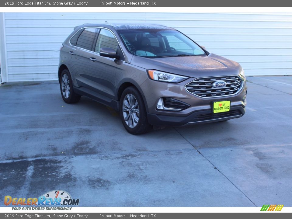 2019 Ford Edge Titanium Stone Gray / Ebony Photo #2