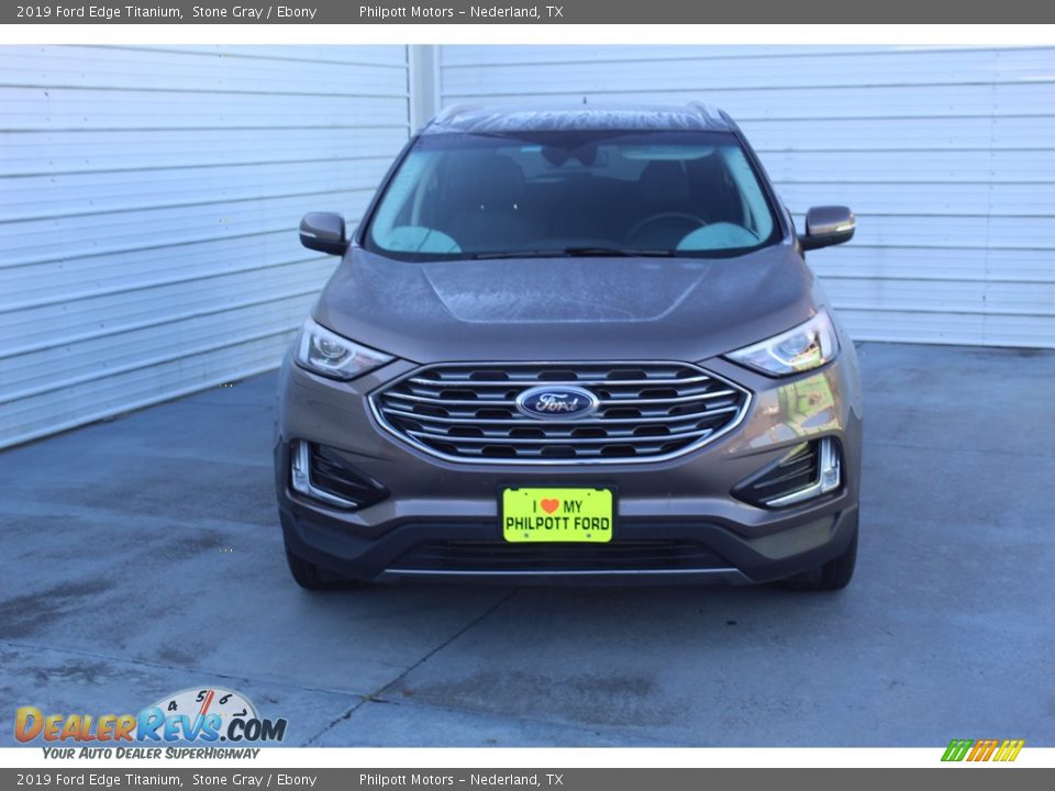 2019 Ford Edge Titanium Stone Gray / Ebony Photo #3