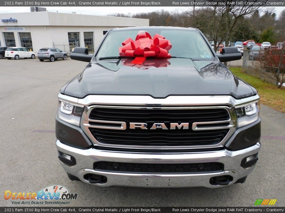 2021 Ram 1500 Big Horn Crew Cab 4x4 Granite Crystal Metallic / Light Frost Beige/Black Photo #2