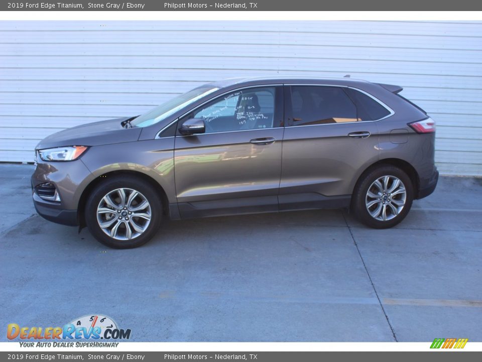 Stone Gray 2019 Ford Edge Titanium Photo #7