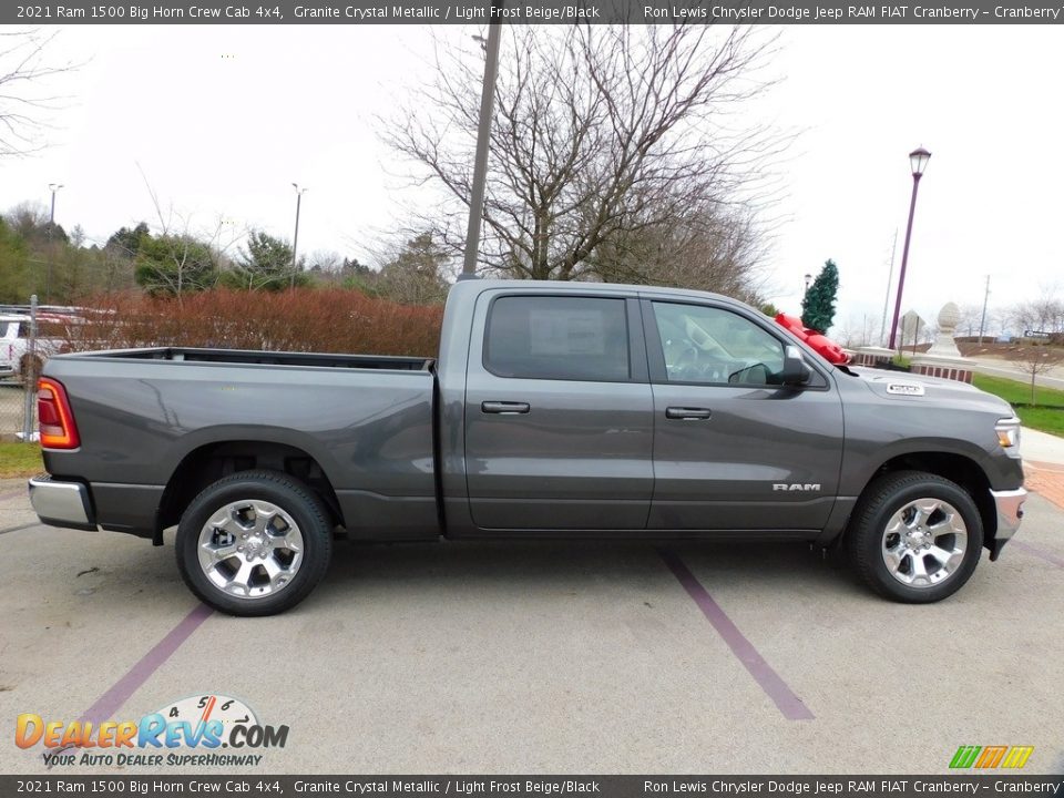 2021 Ram 1500 Big Horn Crew Cab 4x4 Granite Crystal Metallic / Light Frost Beige/Black Photo #4