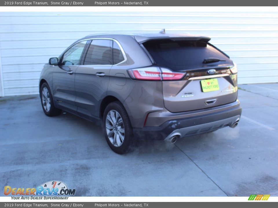 2019 Ford Edge Titanium Stone Gray / Ebony Photo #8