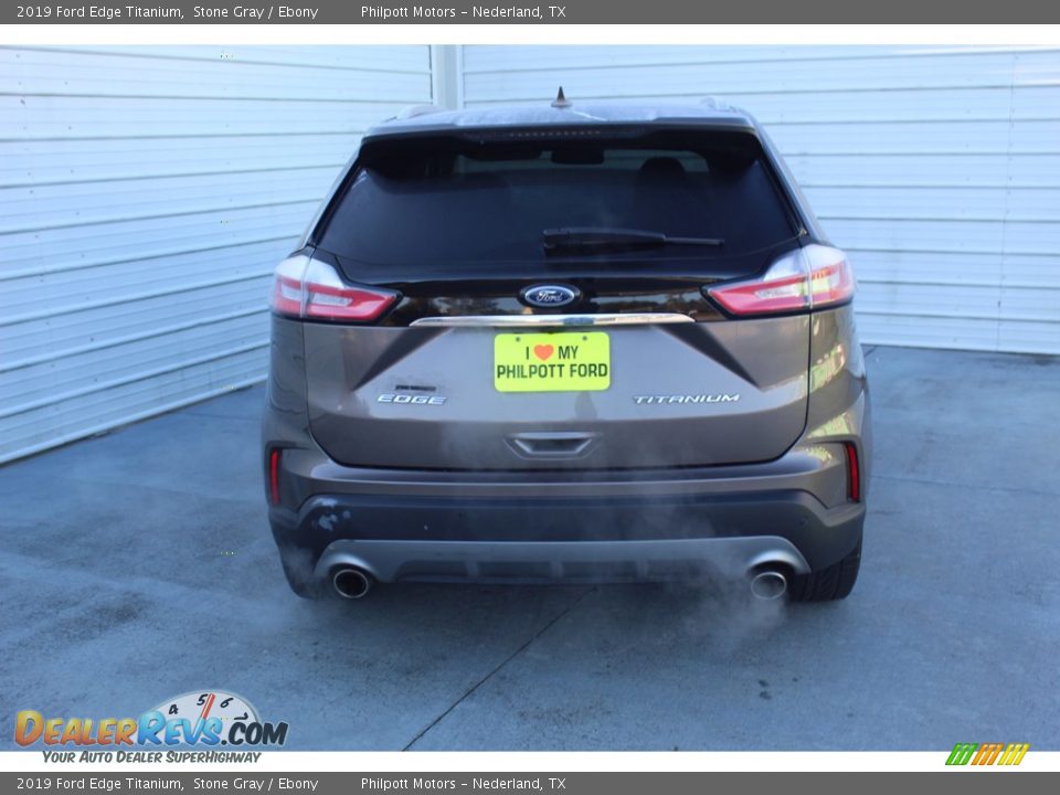 2019 Ford Edge Titanium Stone Gray / Ebony Photo #9