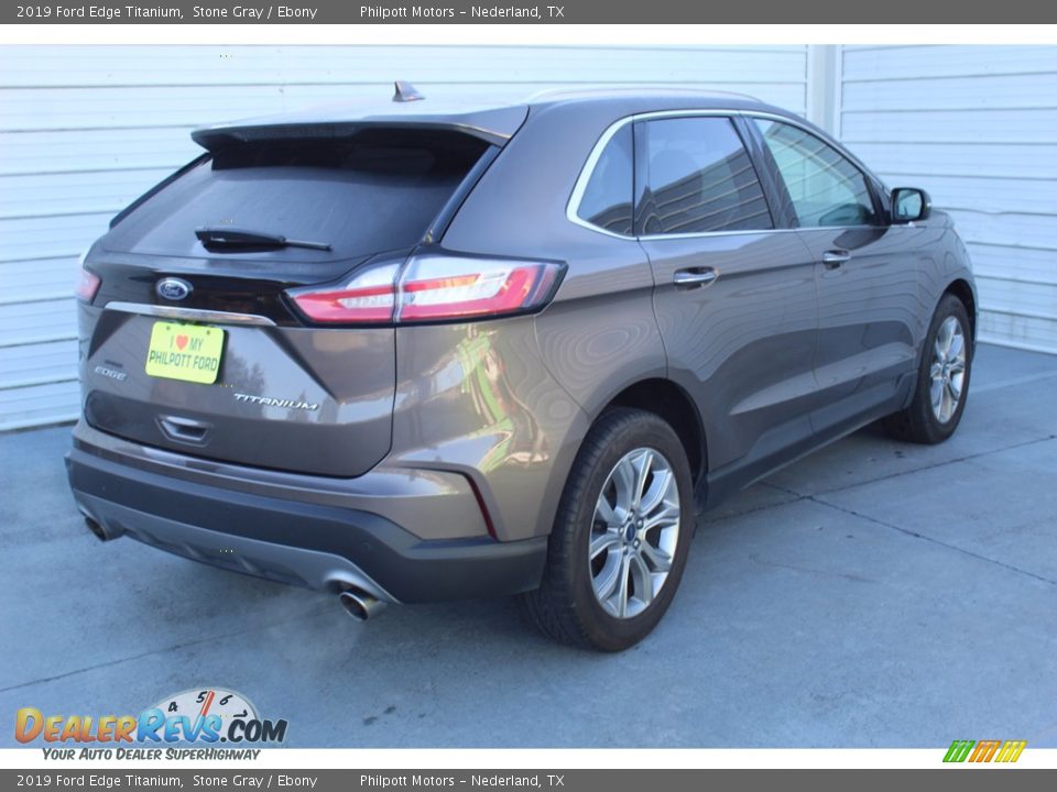 2019 Ford Edge Titanium Stone Gray / Ebony Photo #10