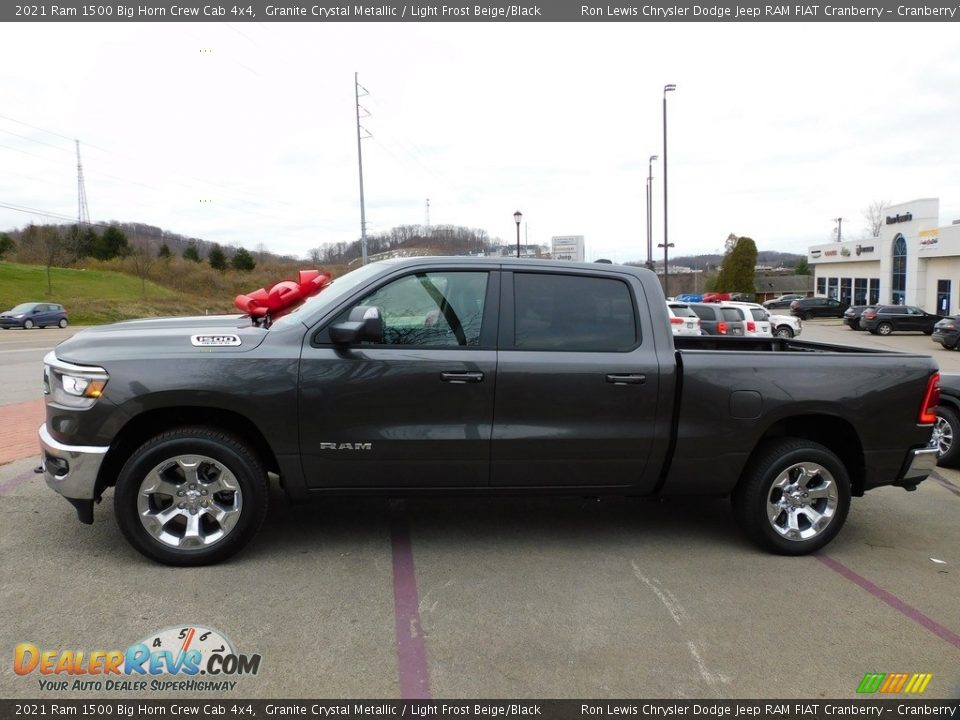 2021 Ram 1500 Big Horn Crew Cab 4x4 Granite Crystal Metallic / Light Frost Beige/Black Photo #9