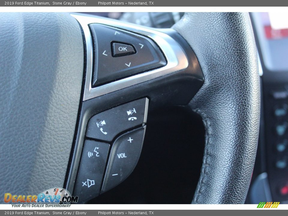 2019 Ford Edge Titanium Steering Wheel Photo #17