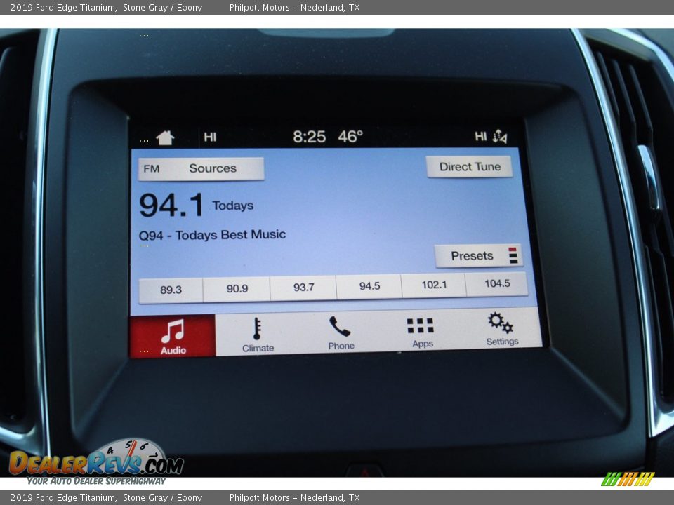 Audio System of 2019 Ford Edge Titanium Photo #20