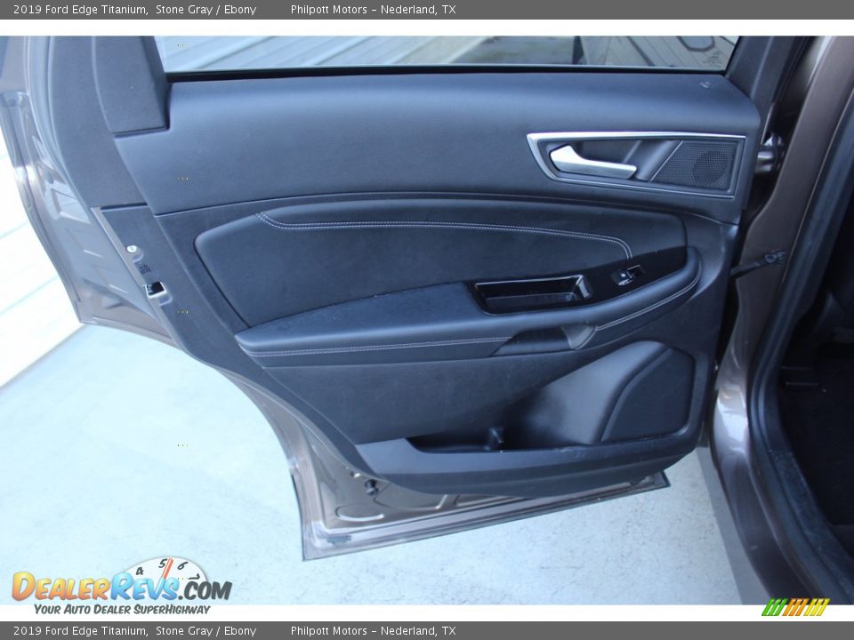 2019 Ford Edge Titanium Stone Gray / Ebony Photo #24