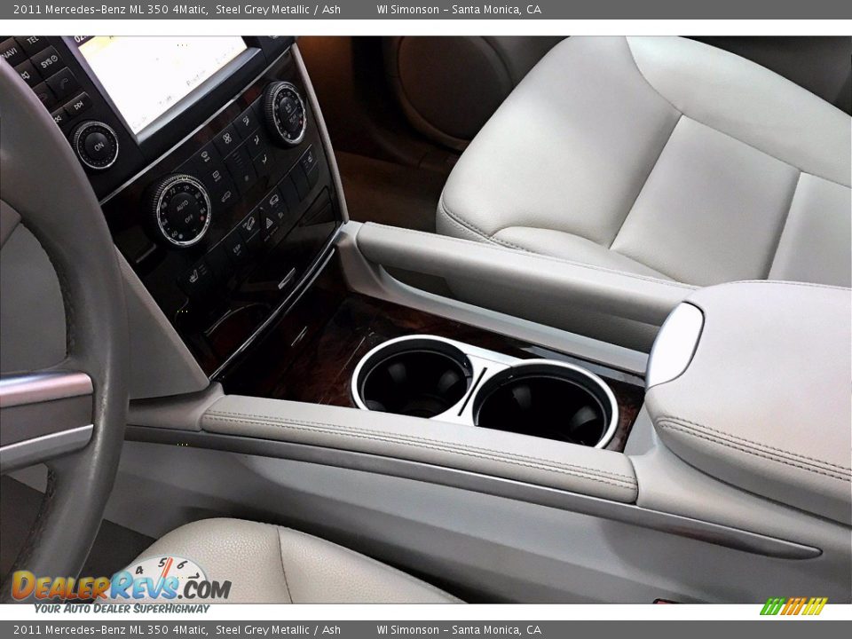 2011 Mercedes-Benz ML 350 4Matic Steel Grey Metallic / Ash Photo #17