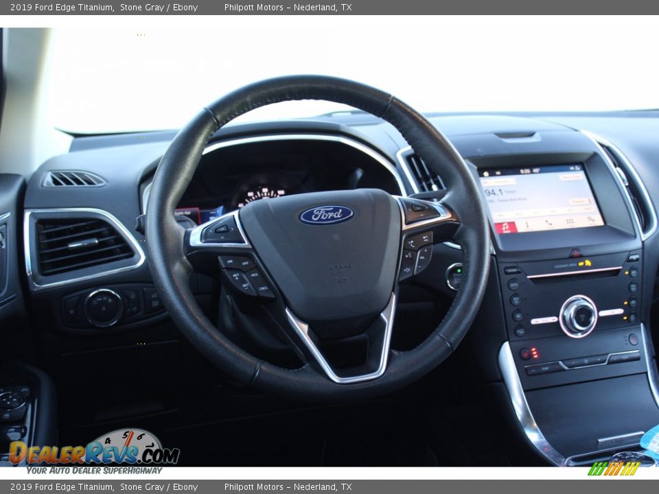 2019 Ford Edge Titanium Steering Wheel Photo #27