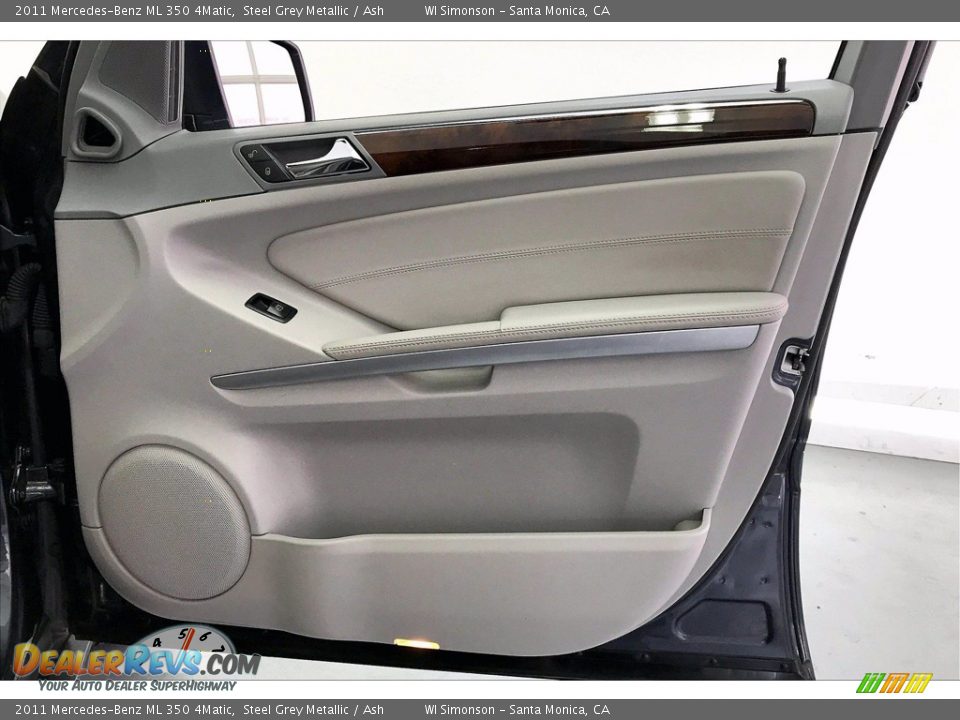2011 Mercedes-Benz ML 350 4Matic Steel Grey Metallic / Ash Photo #27