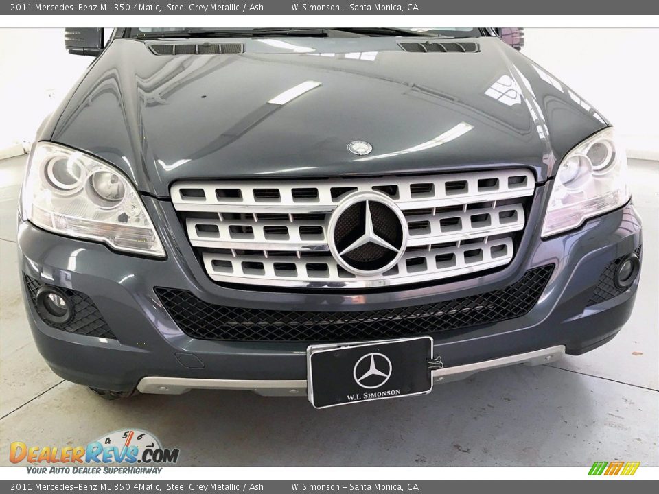 2011 Mercedes-Benz ML 350 4Matic Steel Grey Metallic / Ash Photo #30