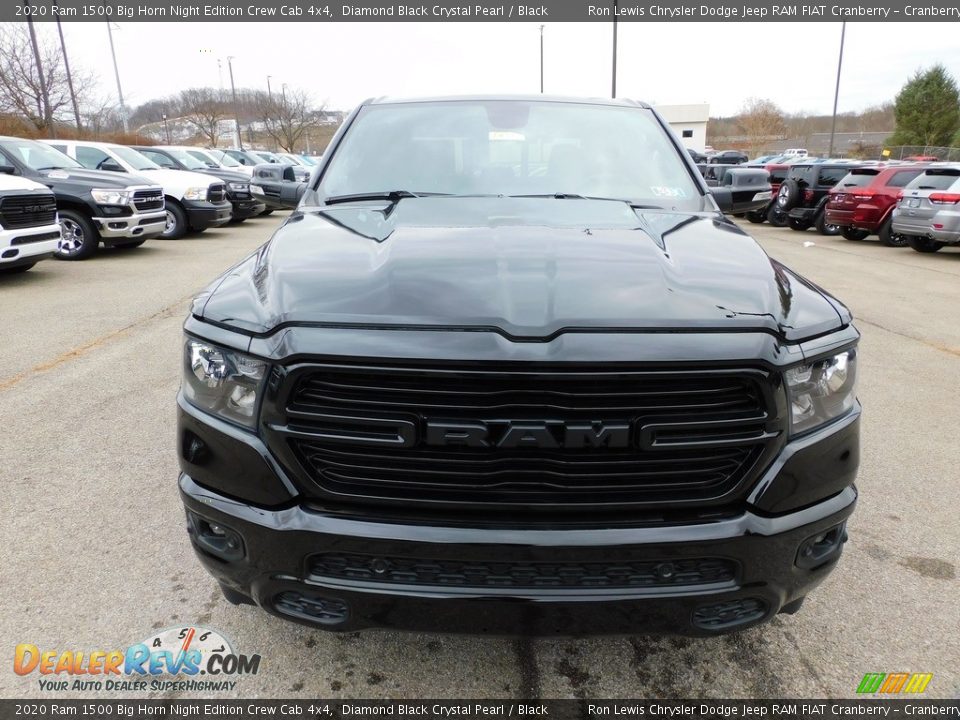 2020 Ram 1500 Big Horn Night Edition Crew Cab 4x4 Diamond Black Crystal Pearl / Black Photo #2