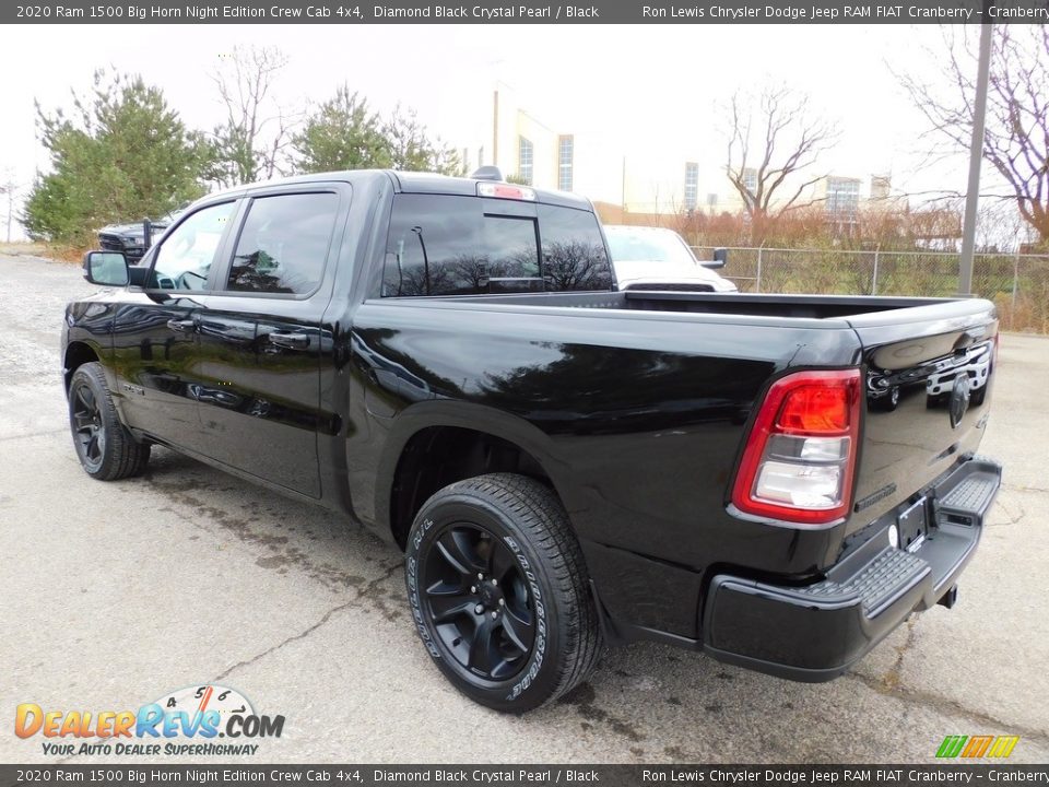 2020 Ram 1500 Big Horn Night Edition Crew Cab 4x4 Diamond Black Crystal Pearl / Black Photo #8