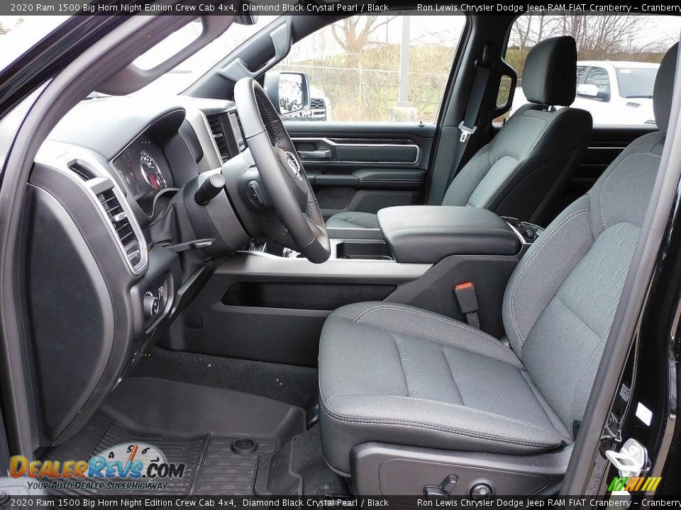 Front Seat of 2020 Ram 1500 Big Horn Night Edition Crew Cab 4x4 Photo #11