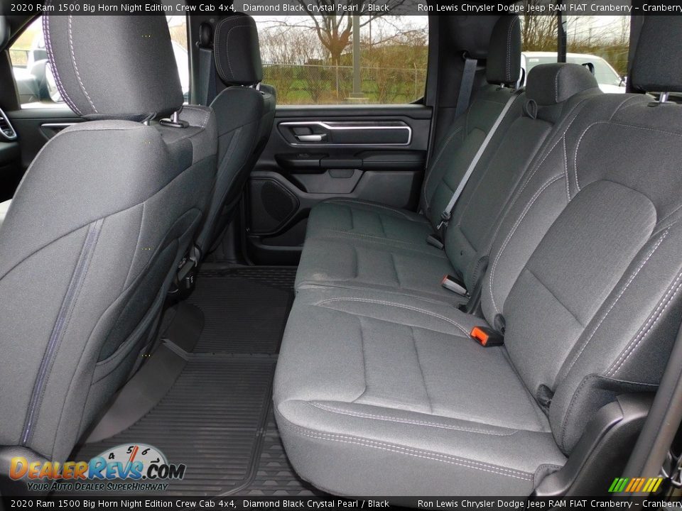 Rear Seat of 2020 Ram 1500 Big Horn Night Edition Crew Cab 4x4 Photo #12