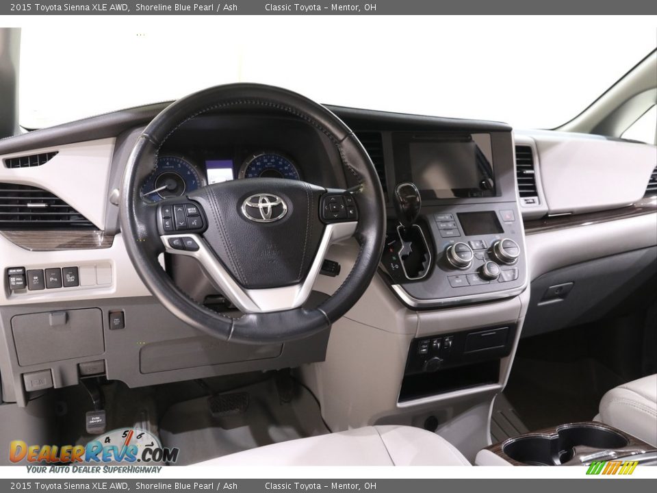 2015 Toyota Sienna XLE AWD Shoreline Blue Pearl / Ash Photo #6