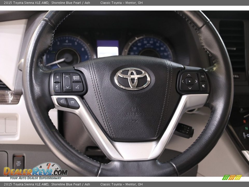 2015 Toyota Sienna XLE AWD Shoreline Blue Pearl / Ash Photo #7