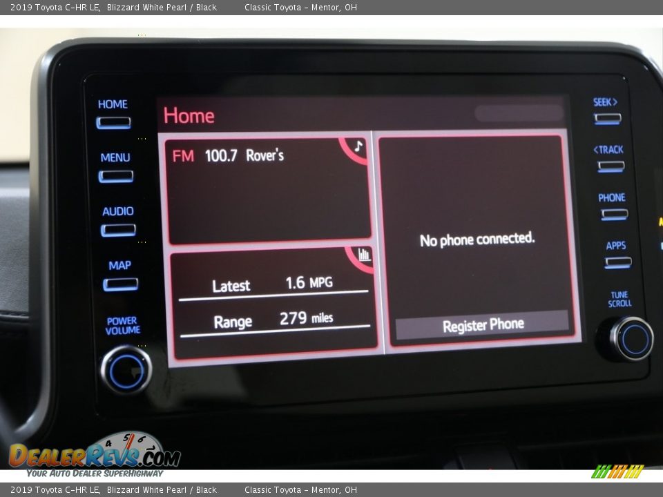 2019 Toyota C-HR LE Blizzard White Pearl / Black Photo #9