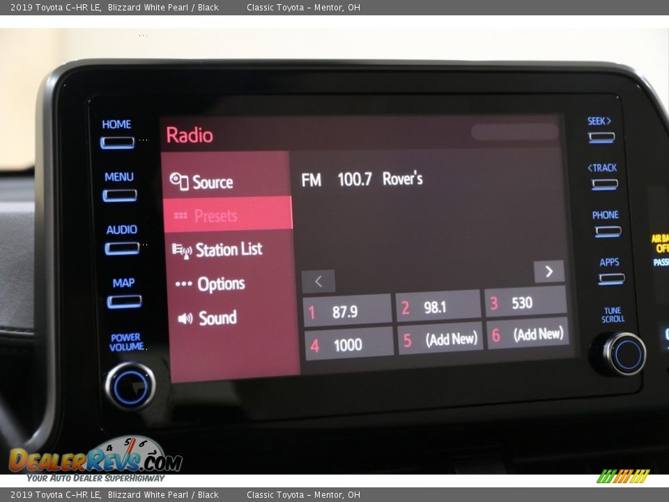 2019 Toyota C-HR LE Blizzard White Pearl / Black Photo #11