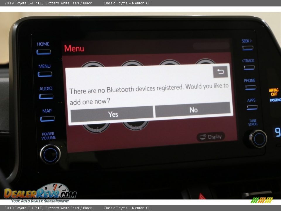 2019 Toyota C-HR LE Blizzard White Pearl / Black Photo #12