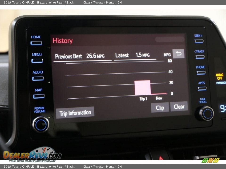 2019 Toyota C-HR LE Blizzard White Pearl / Black Photo #14