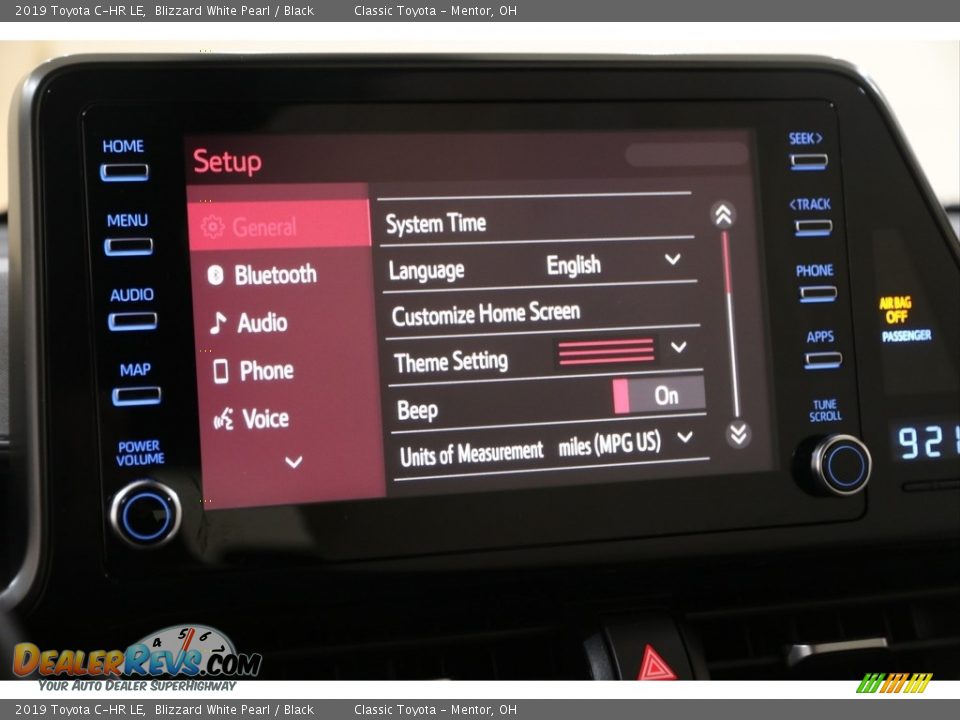 2019 Toyota C-HR LE Blizzard White Pearl / Black Photo #15