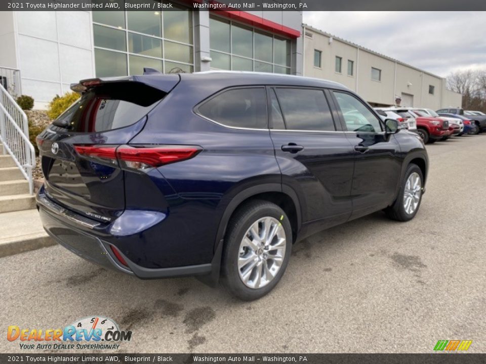 2021 Toyota Highlander Limited AWD Blueprint / Black Photo #14