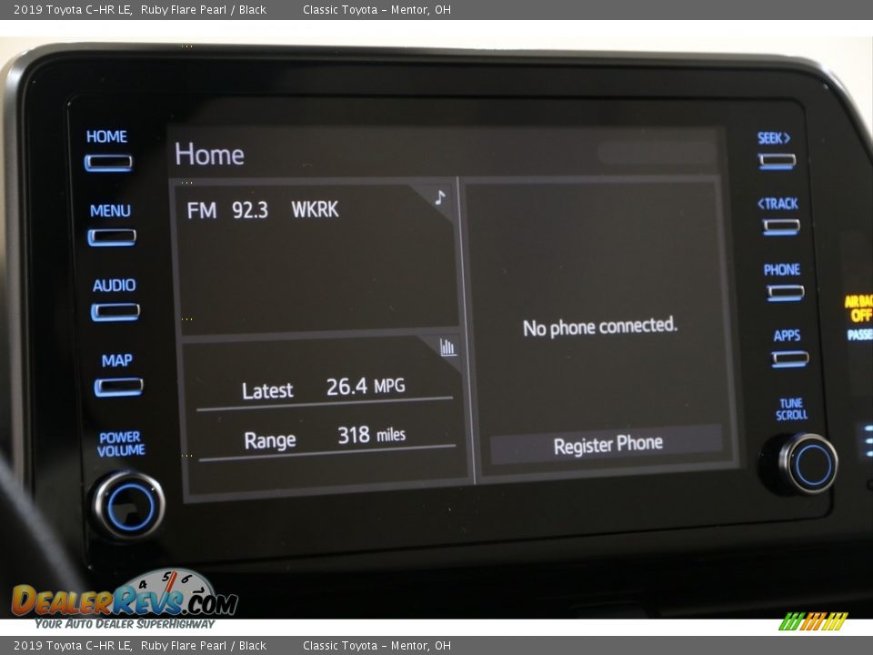 2019 Toyota C-HR LE Ruby Flare Pearl / Black Photo #14