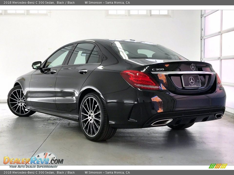 2018 Mercedes-Benz C 300 Sedan Black / Black Photo #10