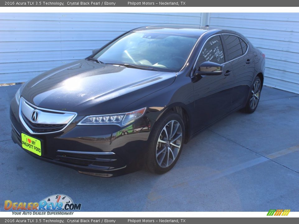 2016 Acura TLX 3.5 Technology Crystal Black Pearl / Ebony Photo #4