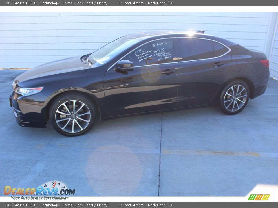 2016 Acura TLX 3.5 Technology Crystal Black Pearl / Ebony Photo #7
