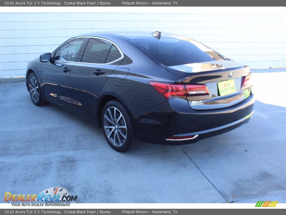 2016 Acura TLX 3.5 Technology Crystal Black Pearl / Ebony Photo #8