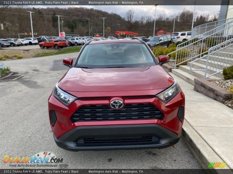 2021 Toyota RAV4 LE AWD Ruby Flare Pearl / Black Photo #11