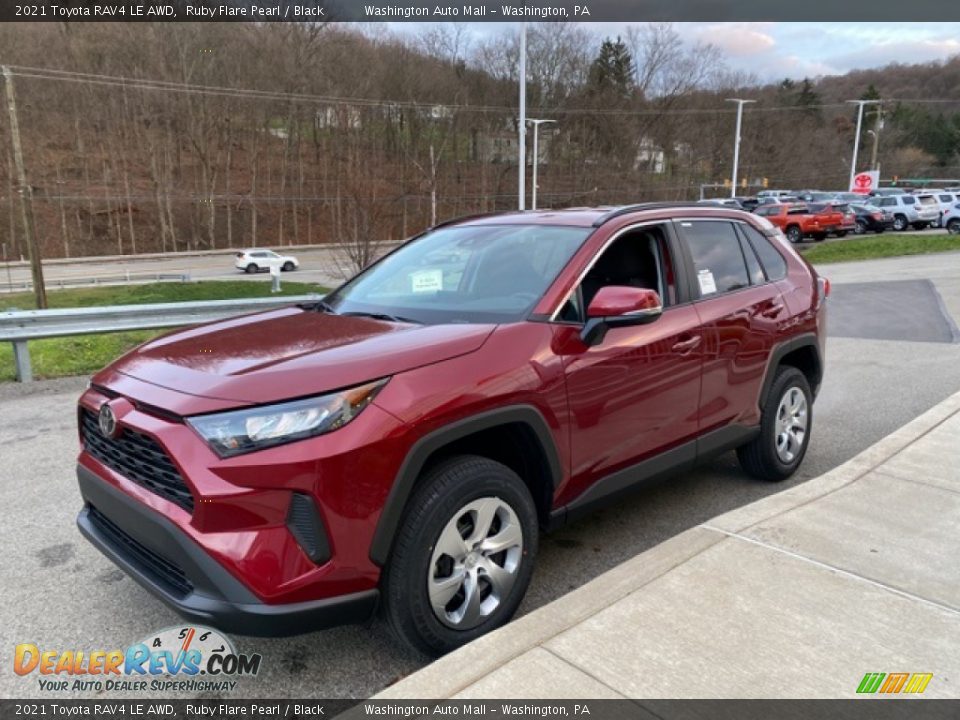 2021 Toyota RAV4 LE AWD Ruby Flare Pearl / Black Photo #12