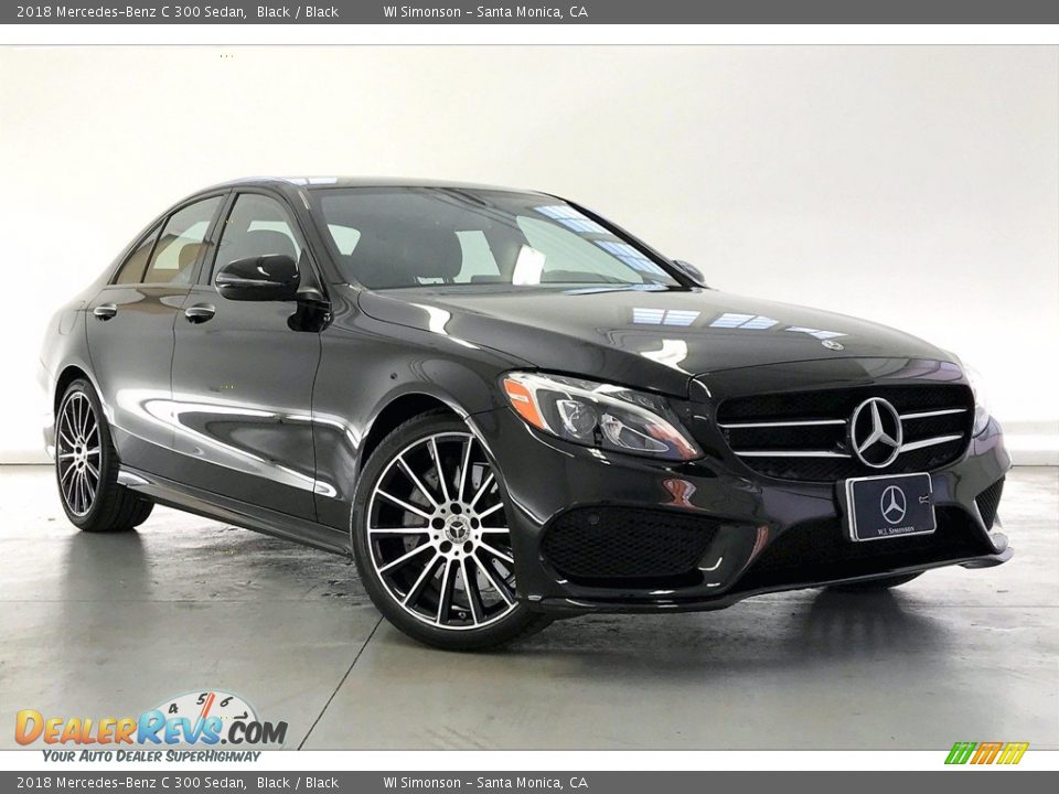 2018 Mercedes-Benz C 300 Sedan Black / Black Photo #34