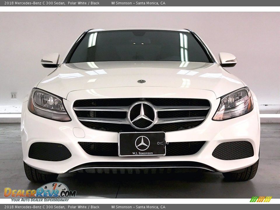 2018 Mercedes-Benz C 300 Sedan Polar White / Black Photo #2